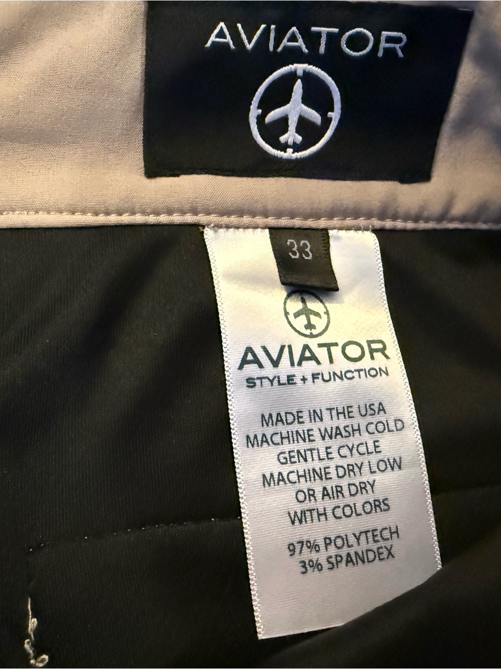 Aviator Khaki Performance Shorts Travel Shorts - Picture 2 of 6